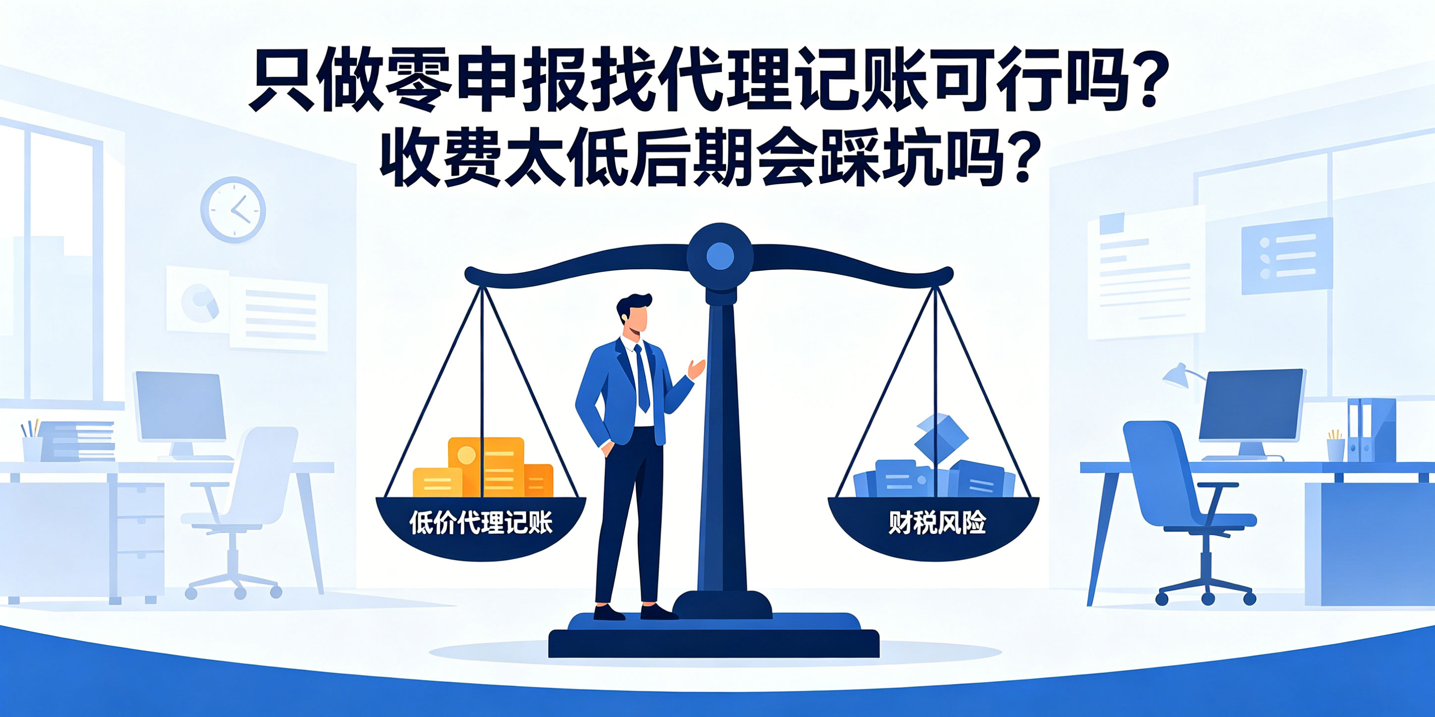 只做零申报找代理记账可行吗？收费太低后期会踩坑吗？(图1)