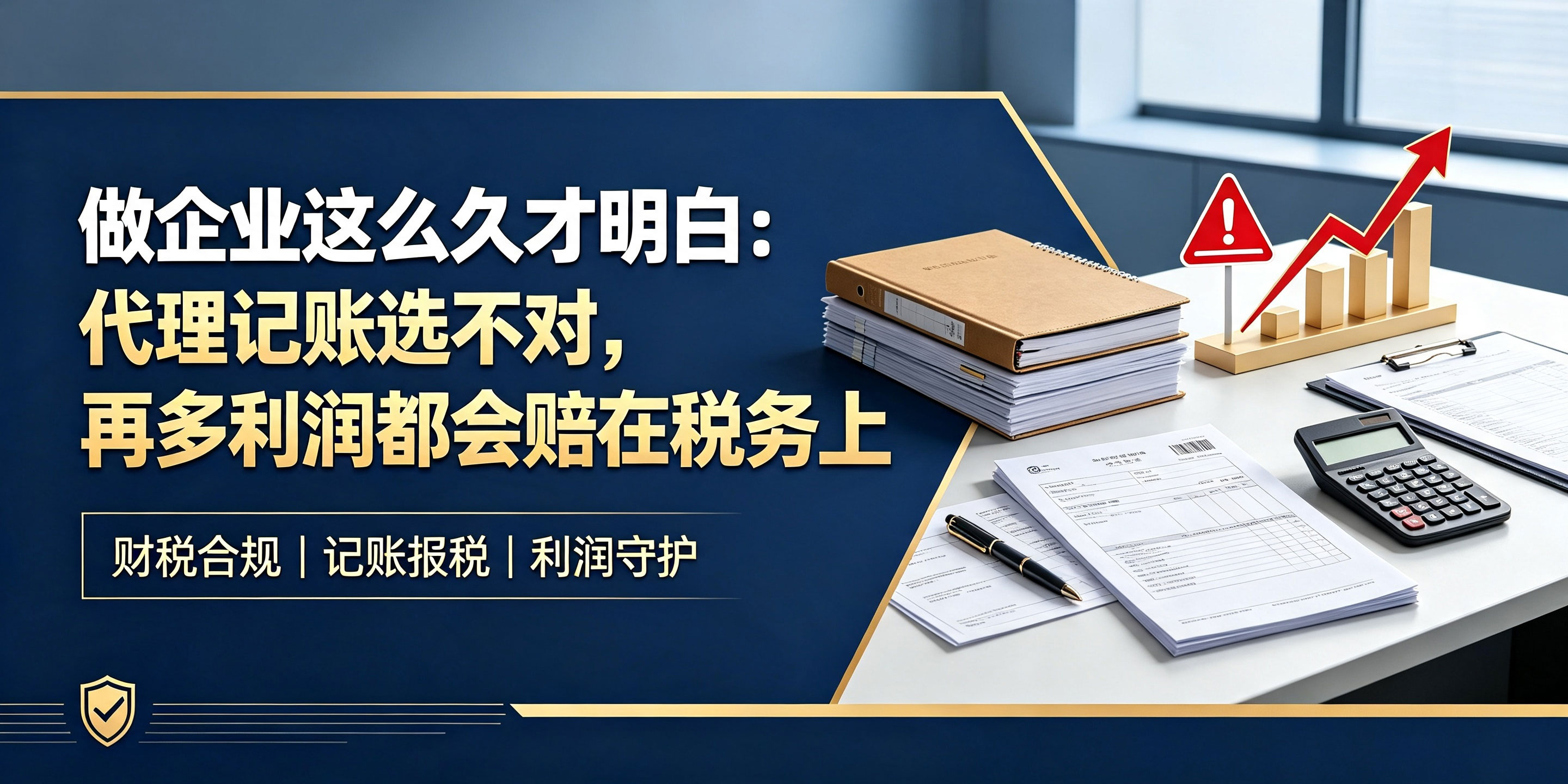 【企好运】做企业这么久才明白：代理记账选不对，再多利润都会赔在税务上(图1)