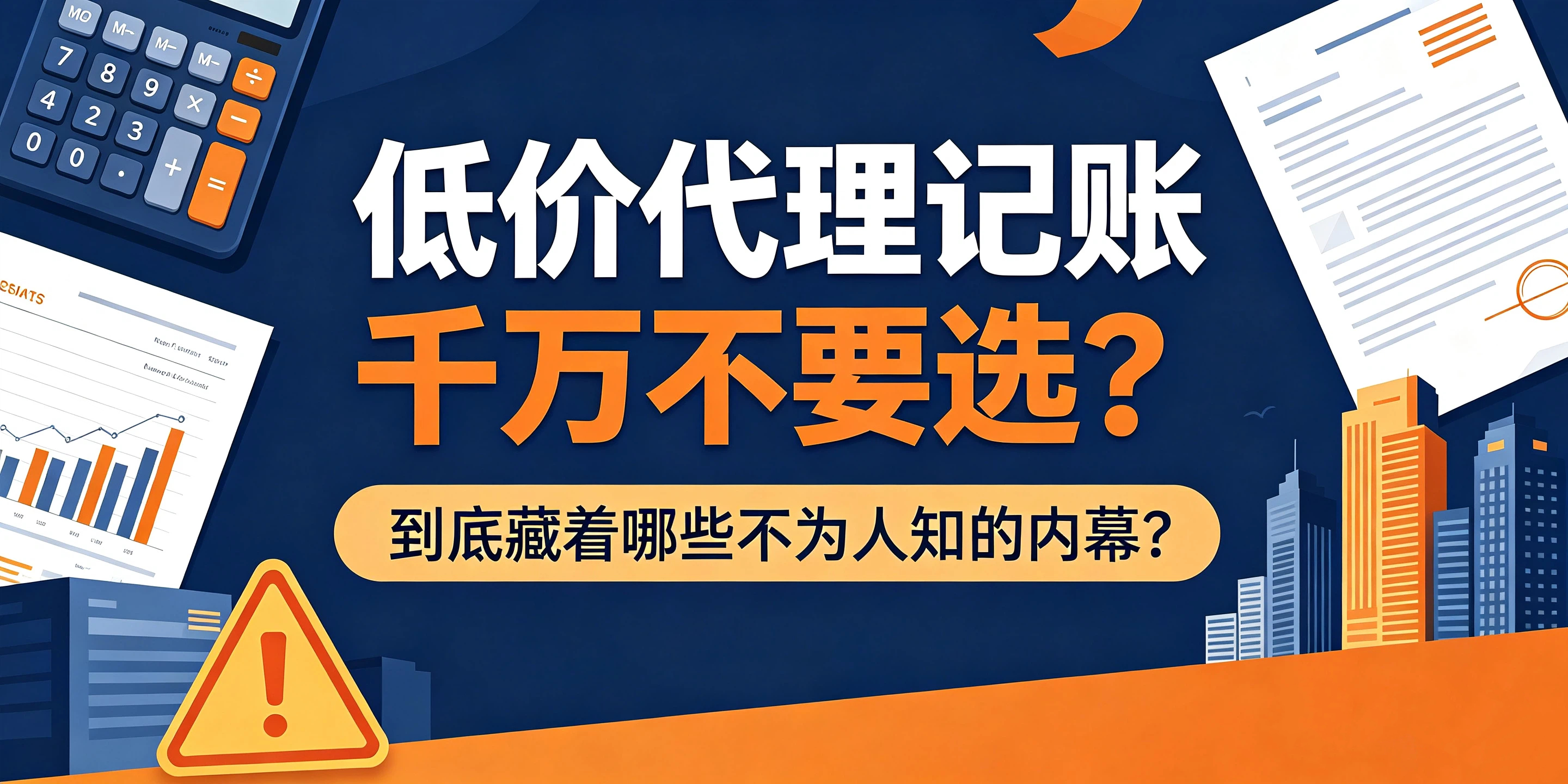 【企好运】低价代理记账千万不要选？到底藏着哪些不为人知的内幕？(图1)