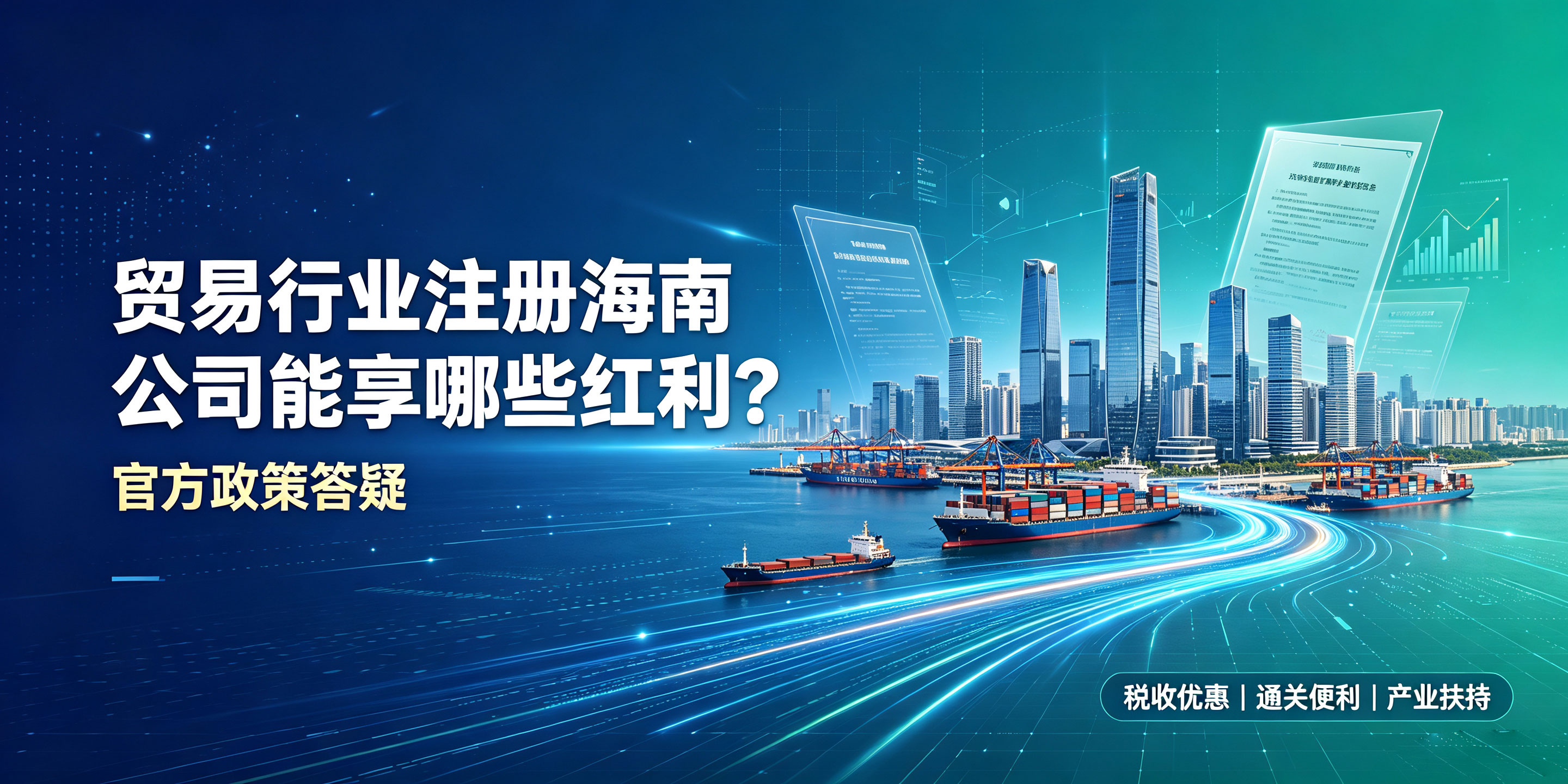 贸易行业注册海南公司能享哪些红利?官方政策答疑(图1) 贸易行业注册海南公司能享哪些红利?官方政策答疑(图1)