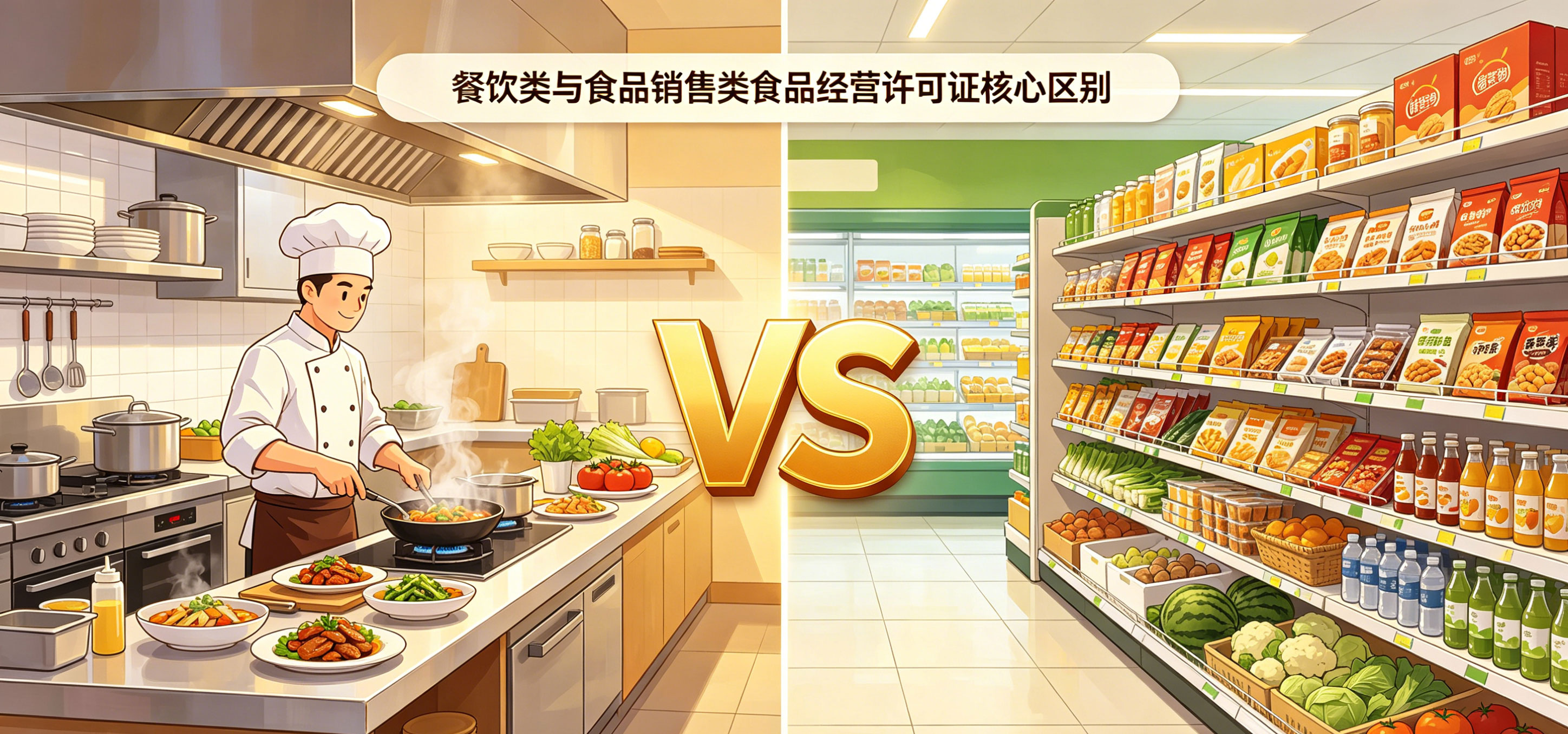 【企好运】深圳食品经营许可证分几种类型？餐饮和销售证区别是什么？(图3)
