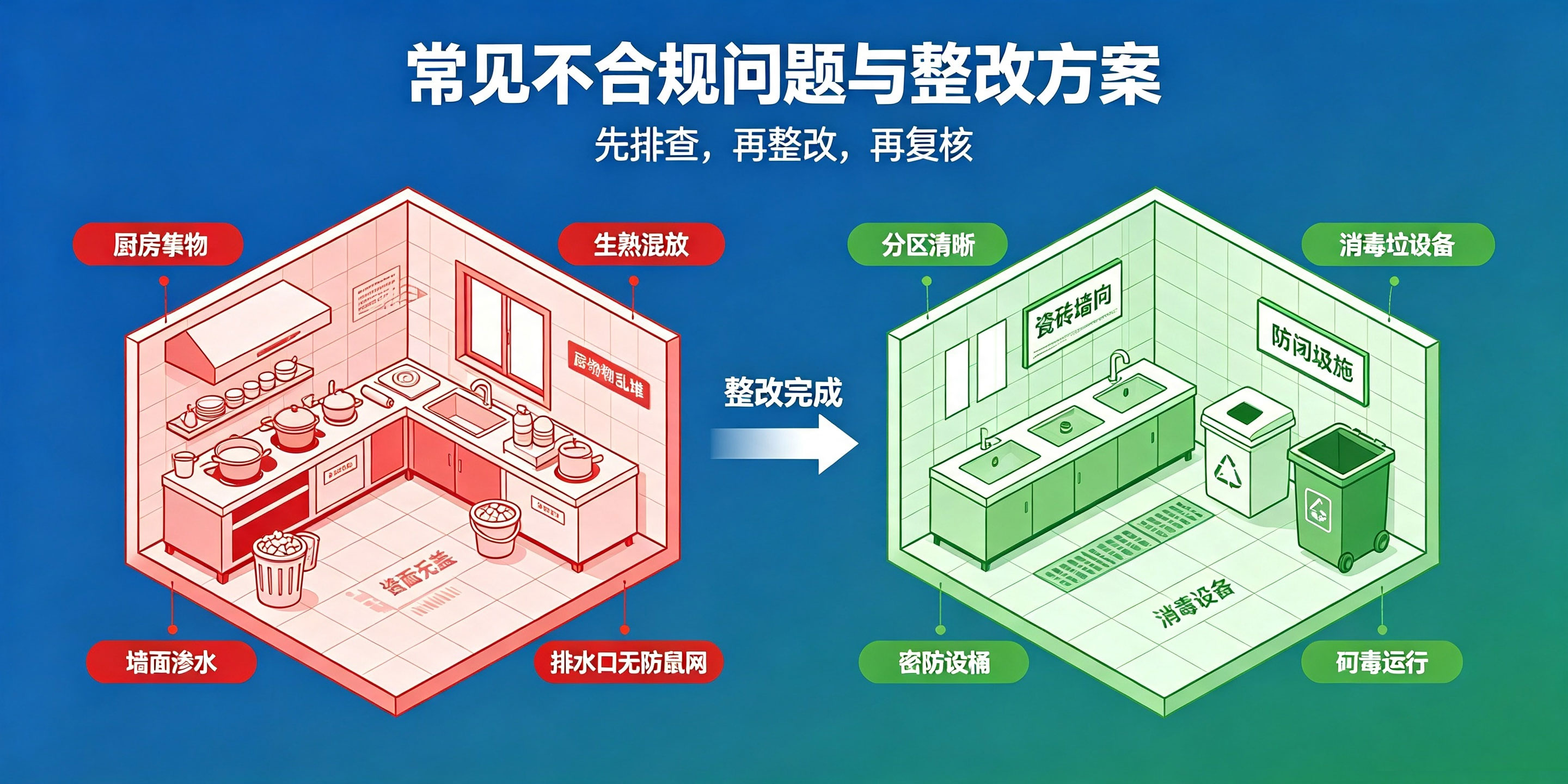 深圳办理食品经营许可证场地要求有哪些?不合规怎么整改?(图3) 深圳办理食品经营许可证场地要求有哪些?不合规怎么整改?(图3)