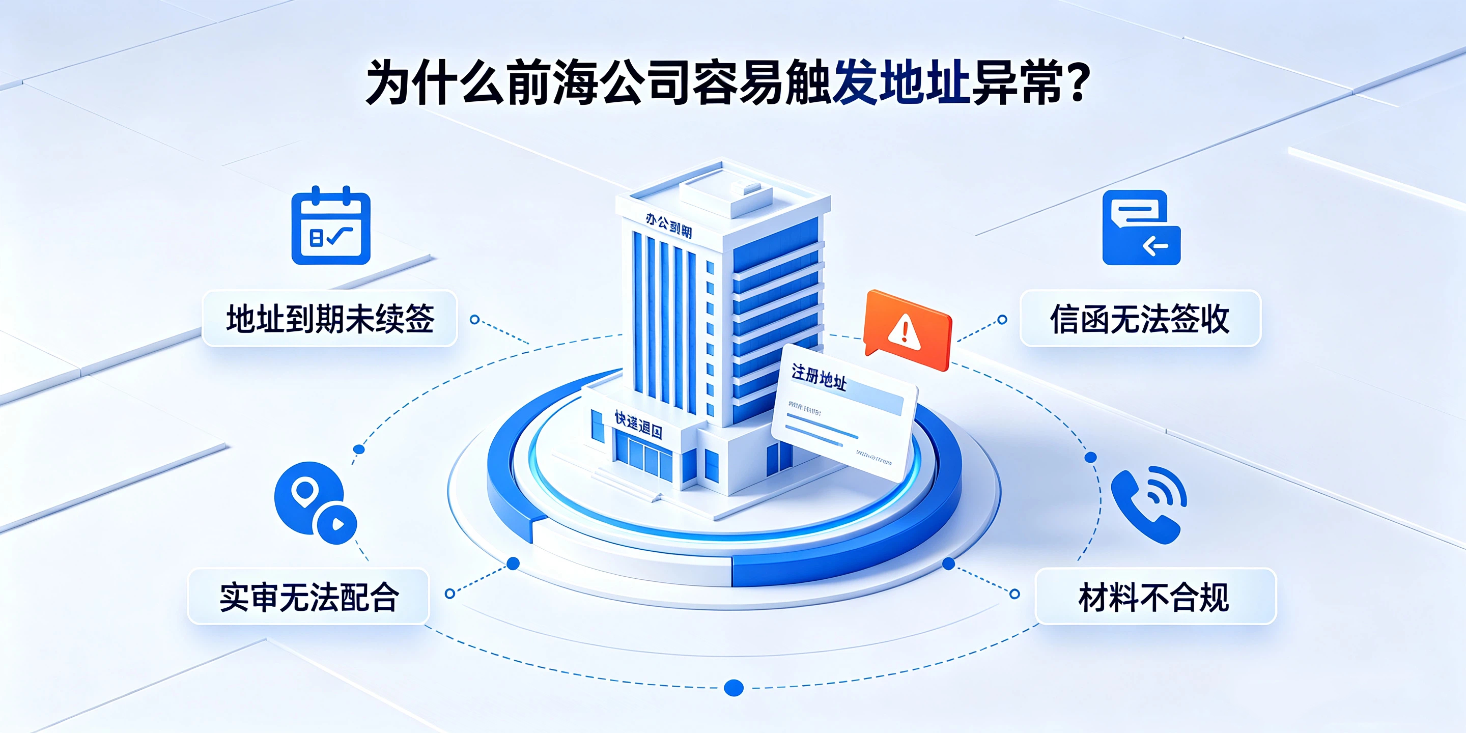 【企好运】注册前海公司看似门槛低，为什么后期极易出现地址异常？(图2)