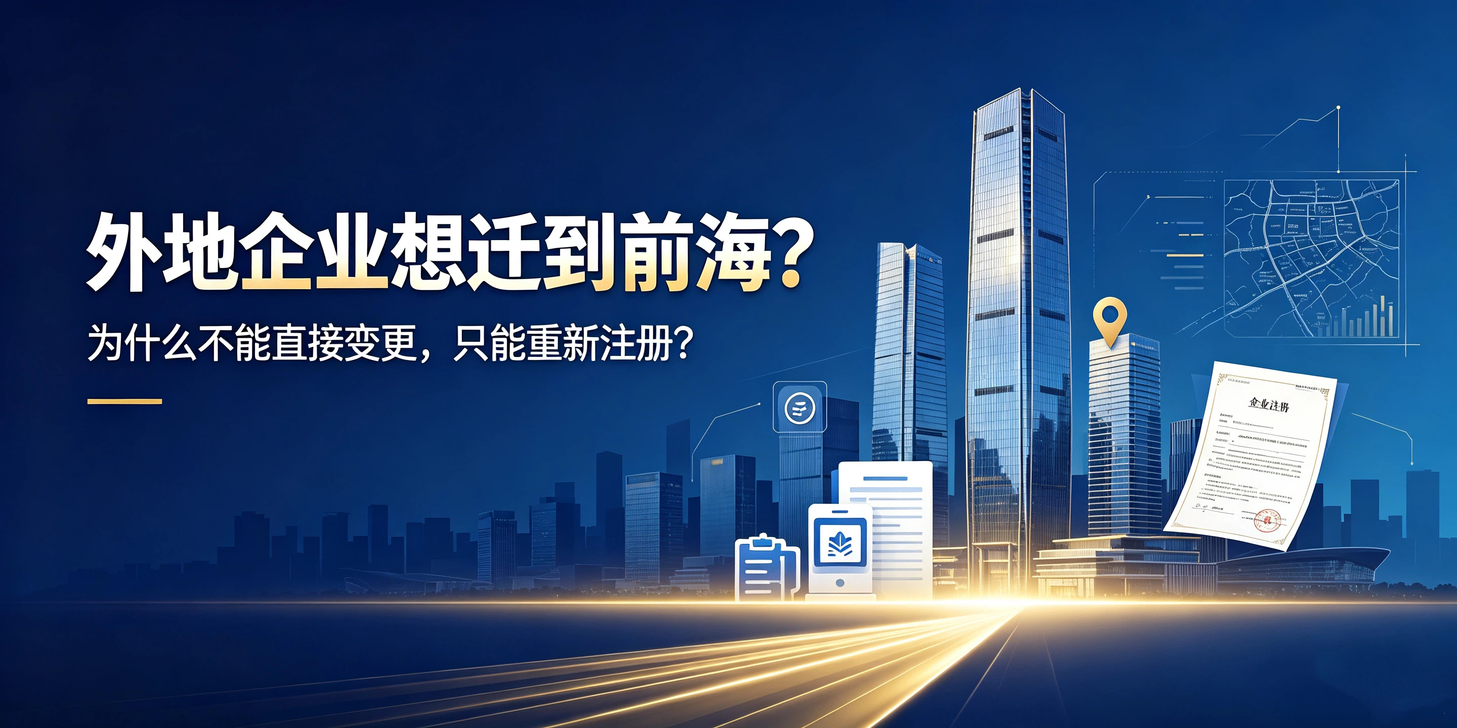 【企好运】外地企业想迁到前海?为什么不能直接变更,只能重新注册?(图1) 【企好运】外地企业想迁到前海?为什么不能直接变更,只能重新注册?(图1)