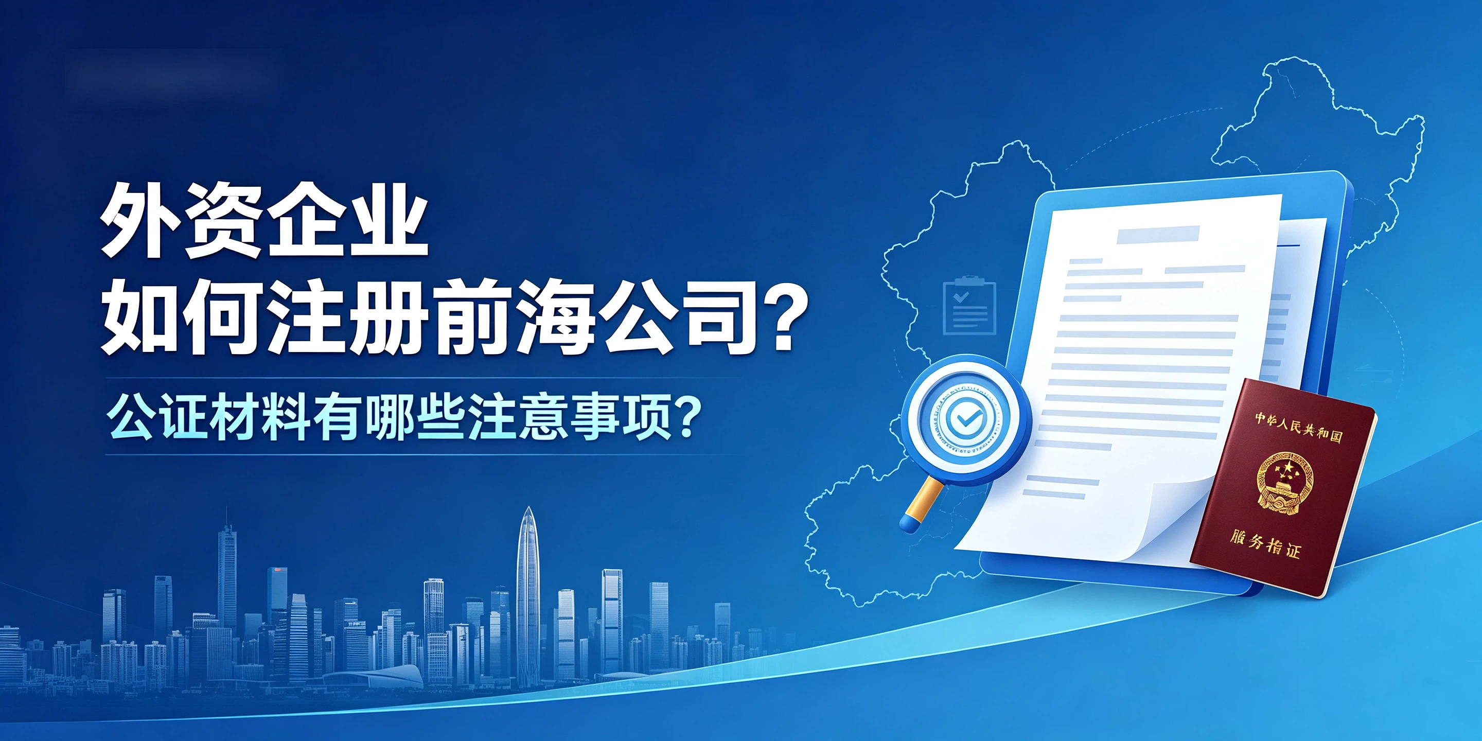 【企好运】外资企业如何注册前海公司？公证材料有哪些注意事项？(图1)