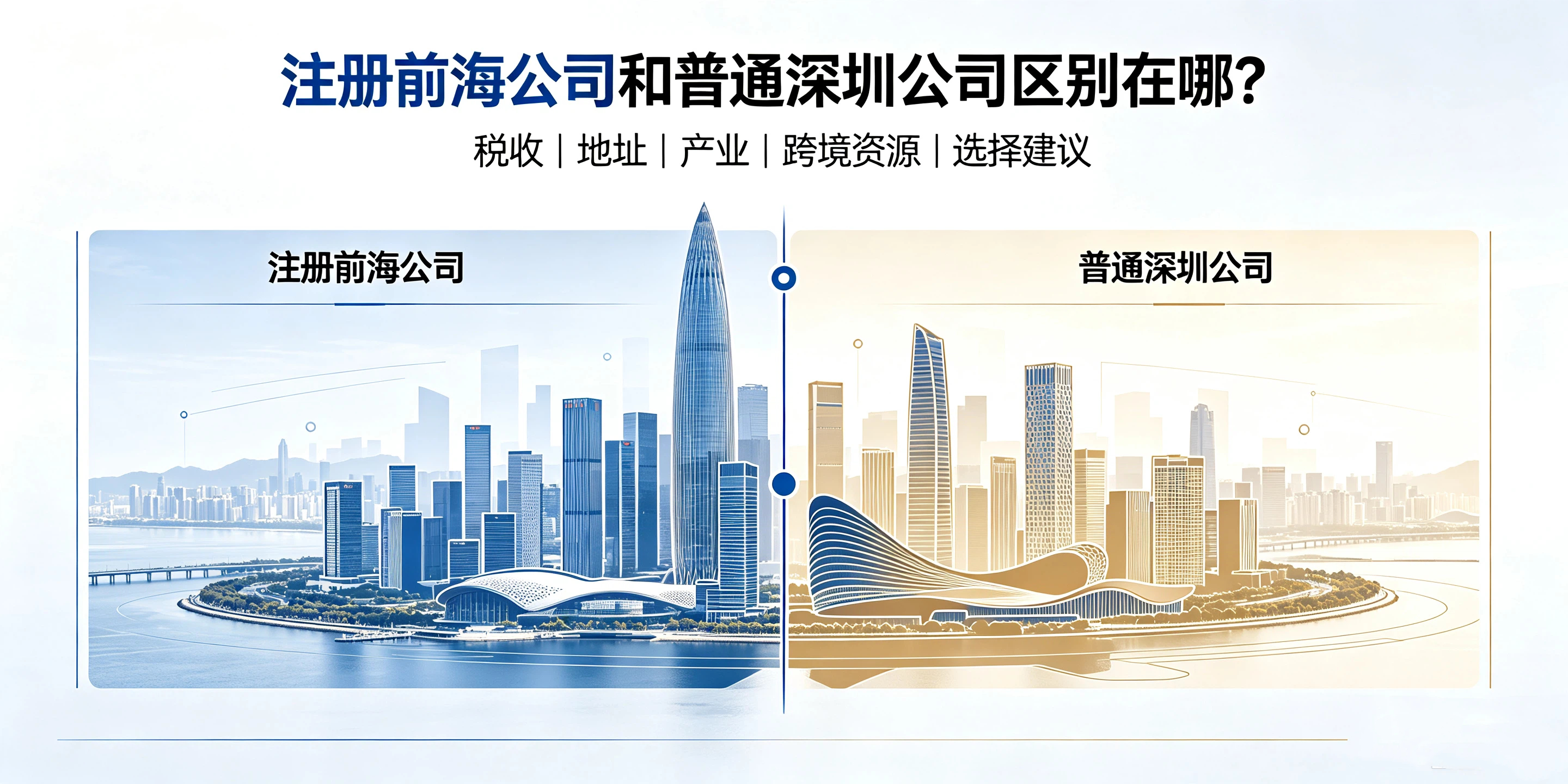 【企好运】注册前海公司和普通深圳公司区别在哪？看完不踩坑(图1)
