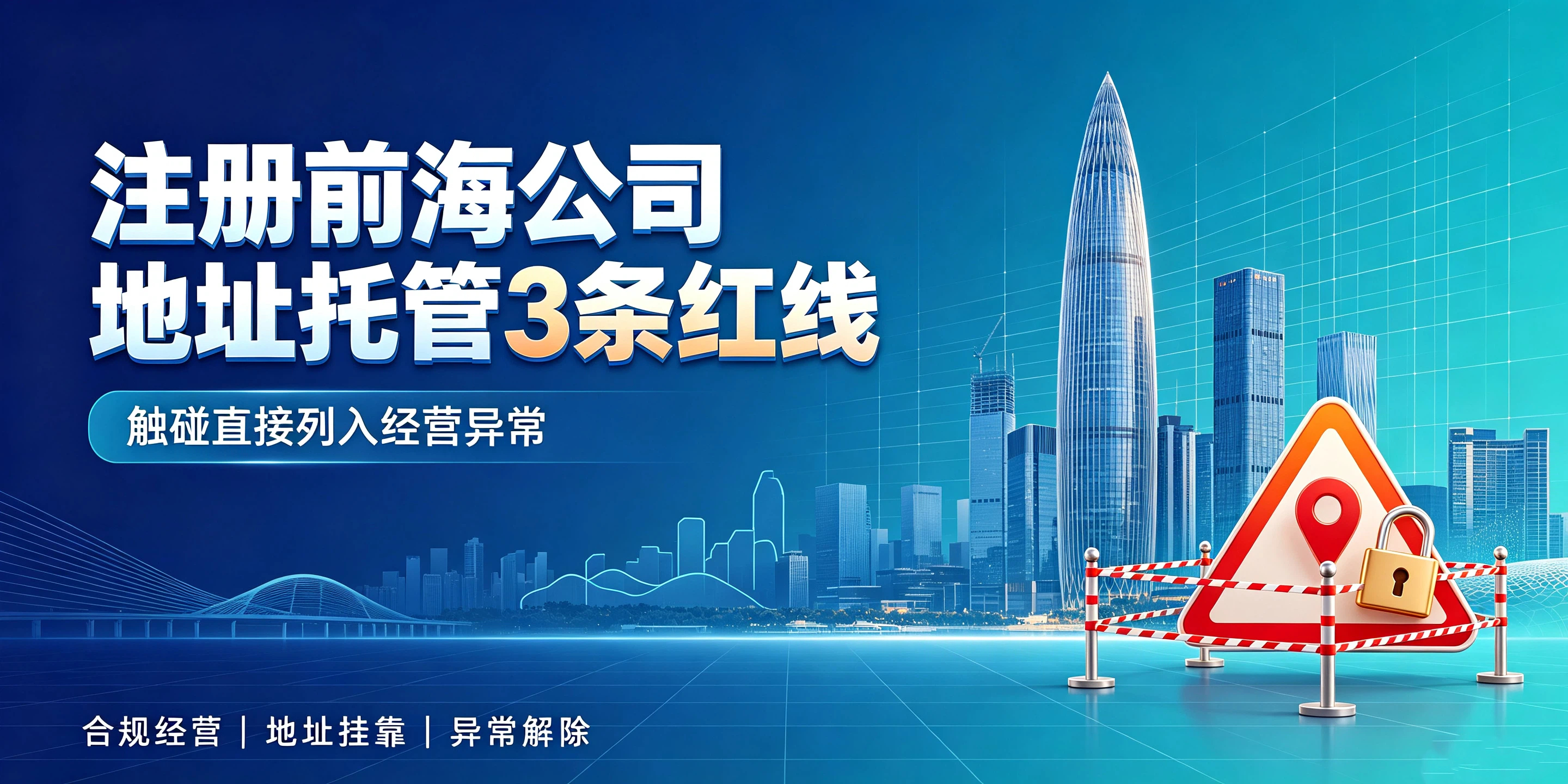 【企好运】注册前海公司地址托管3条红线,触碰直接列入经营异常(图1) 【企好运】注册前海公司地址托管3条红线,触碰直接列入经营异常(图1)