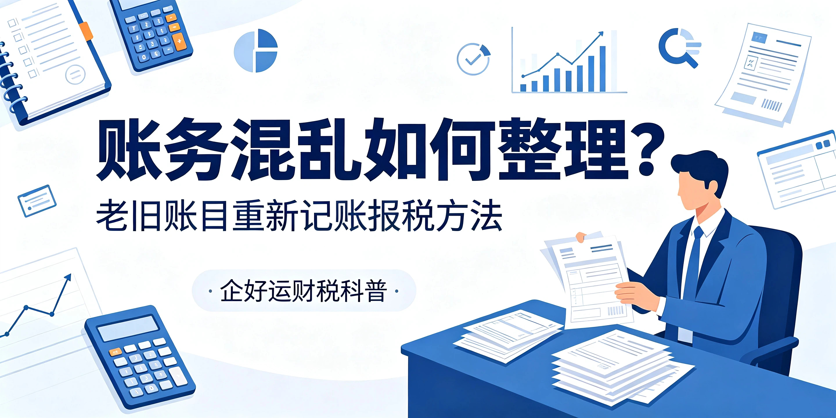 【企好运】账务混乱如何整理？科普老旧账目重新记账报税的方法(图1)