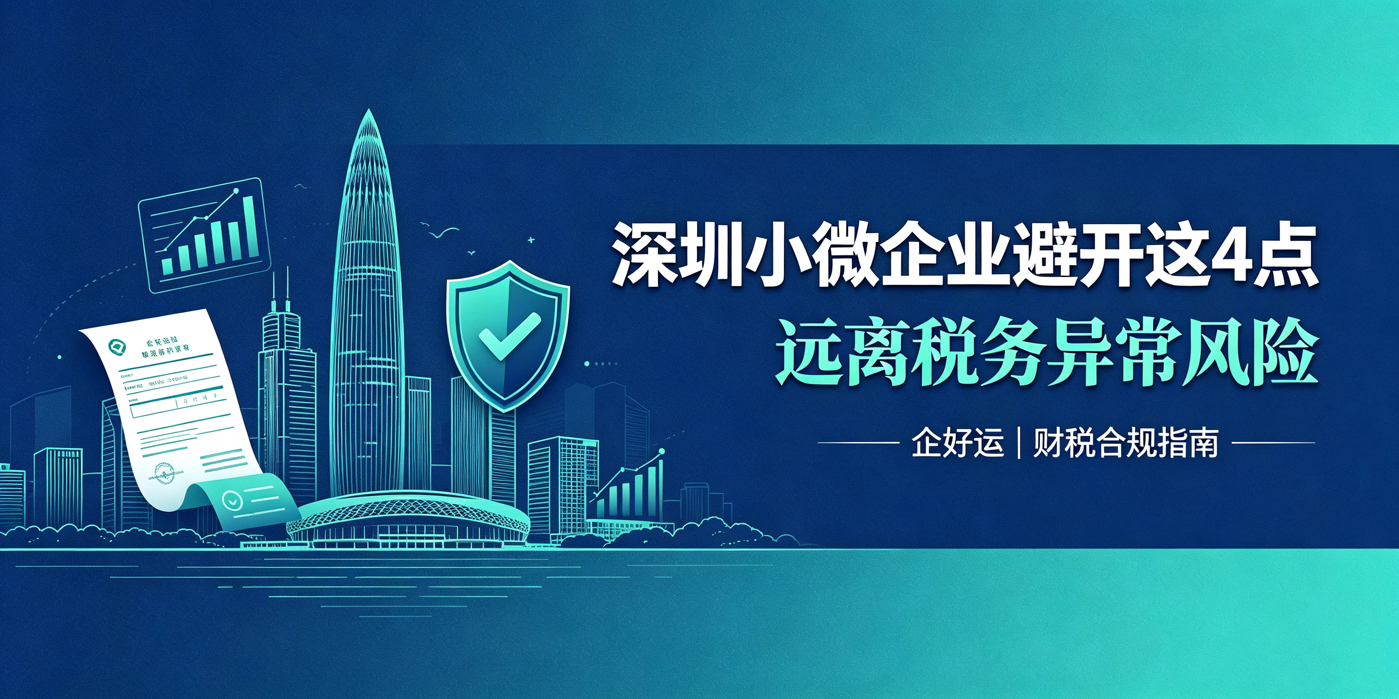 【企好运】深圳小微企业避开这4点,远离税务异常风险(图1) 【企好运】深圳小微企业避开这4点,远离税务异常风险(图1)