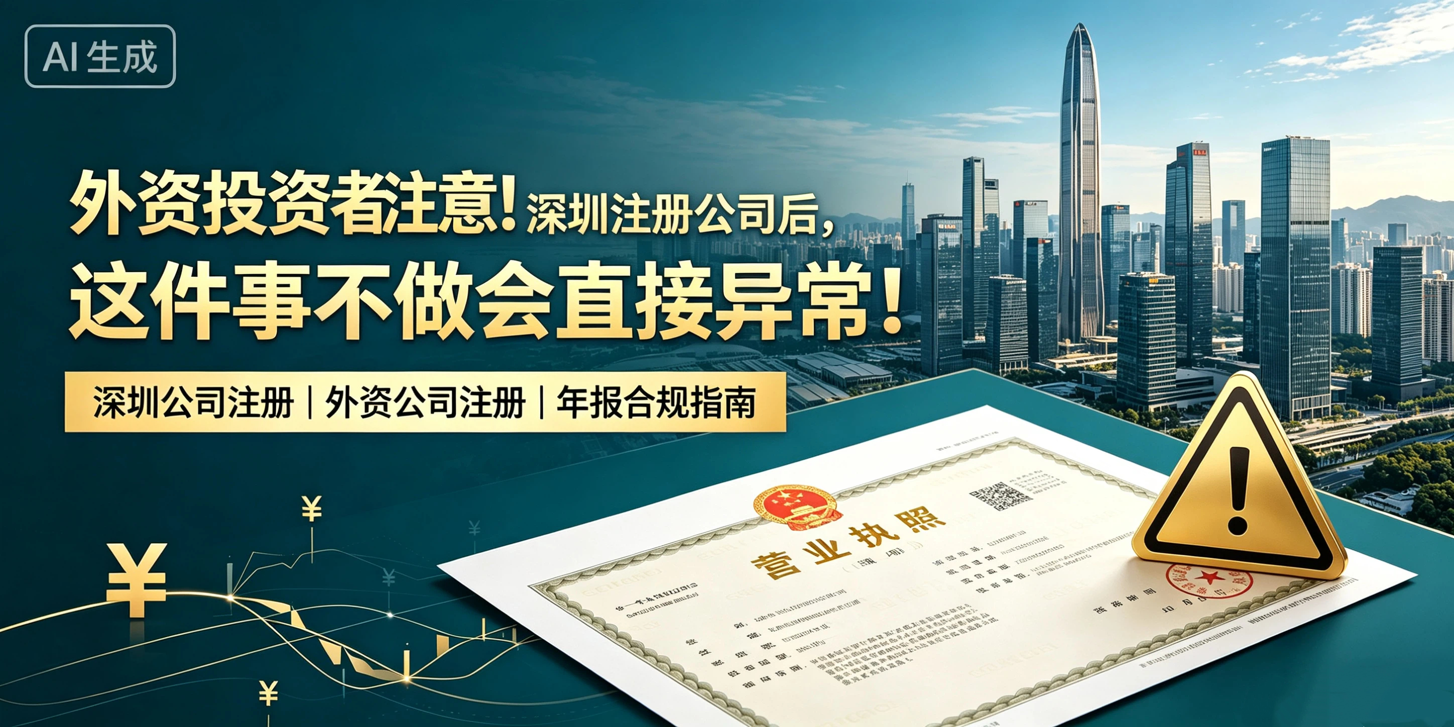【企好运】外资投资者注意!深圳注册公司后,这件事不做会直接异常!(图1) 【企好运】外资投资者注意!深圳注册公司后,这件事不做会直接异常!(图1)