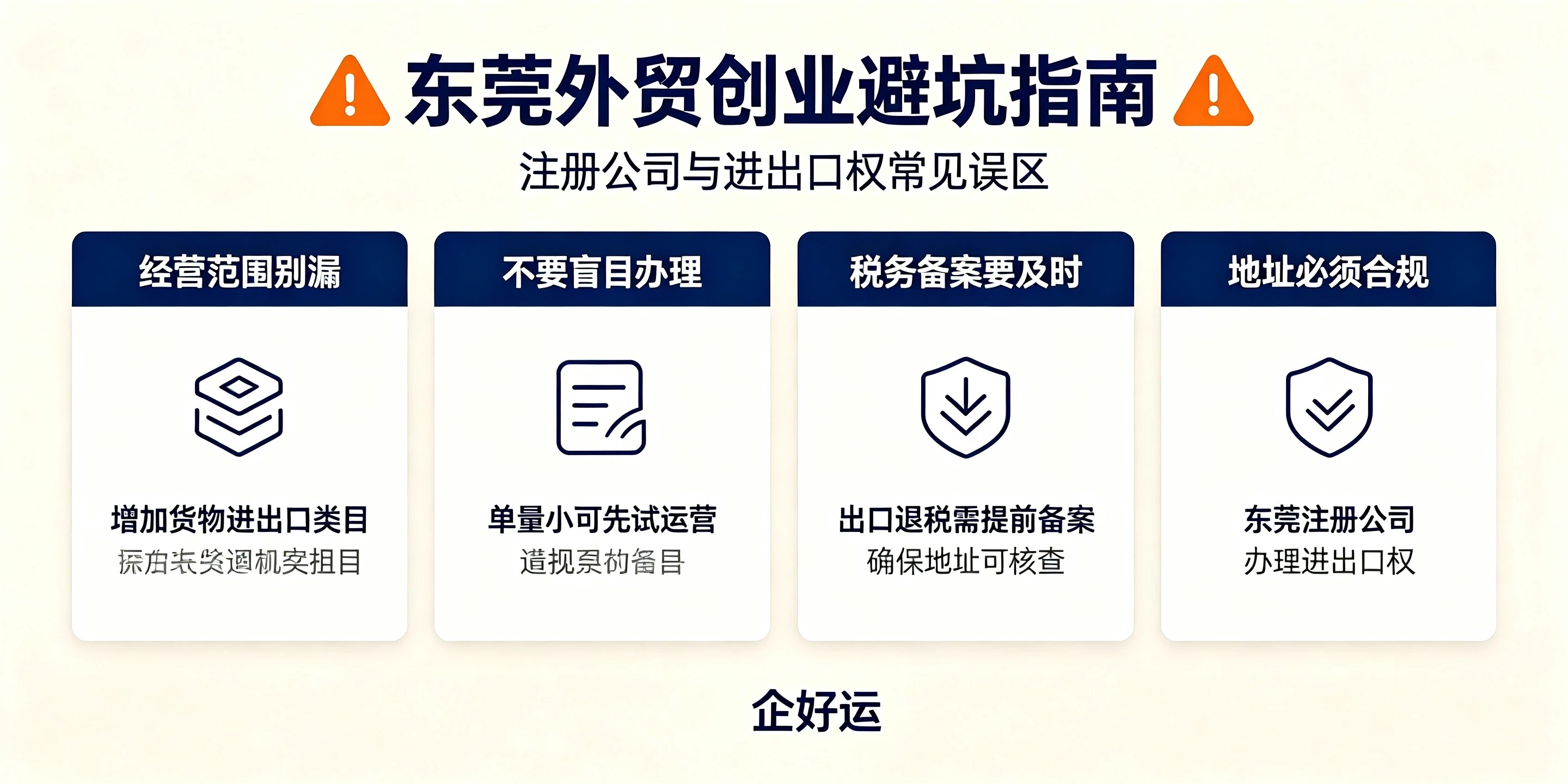 【企好运】东莞做外贸如何注册公司?要办理进出口权吗?(图5) 【企好运】东莞做外贸如何注册公司?要办理进出口权吗?(图5)