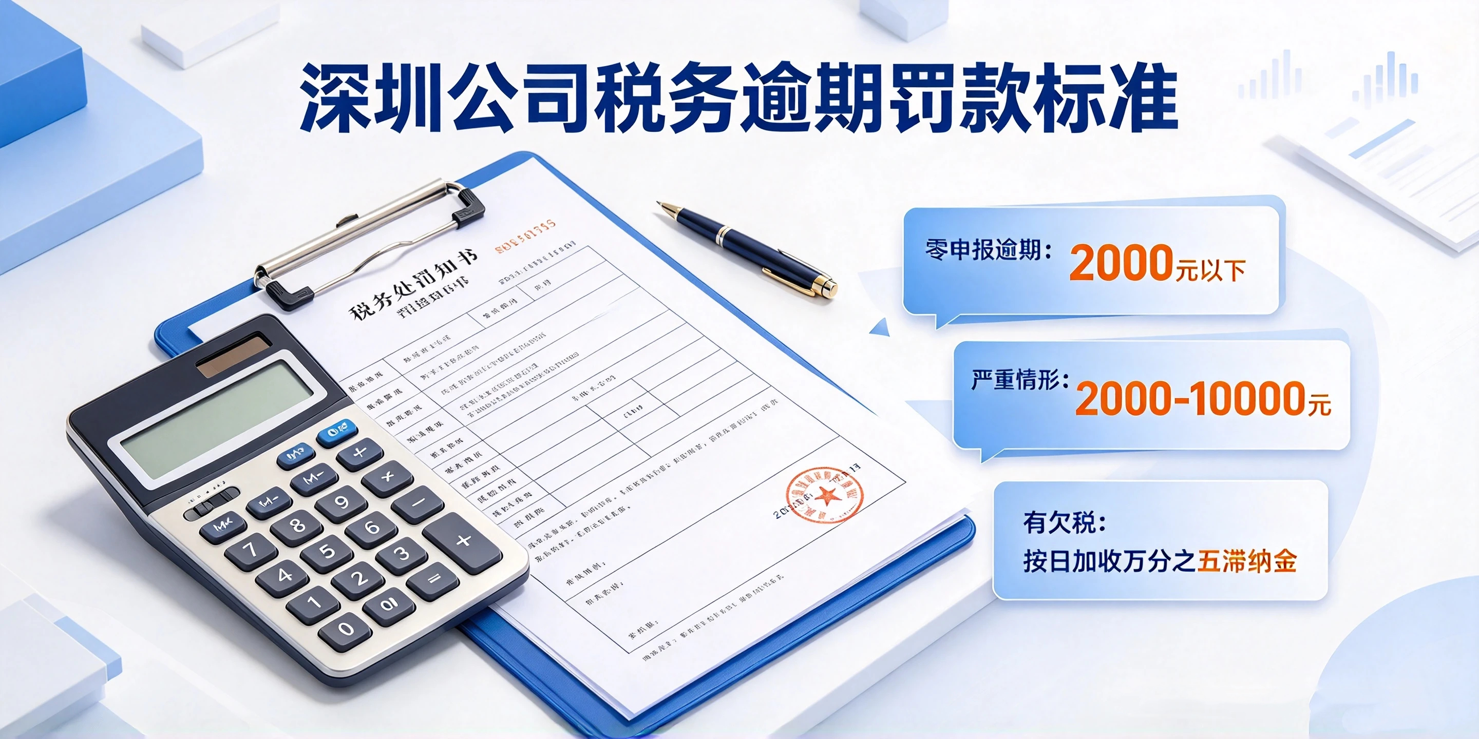 【企好运】深圳公司税务逾期罚款标准是多少？在哪里缴？2026新指南(图2)