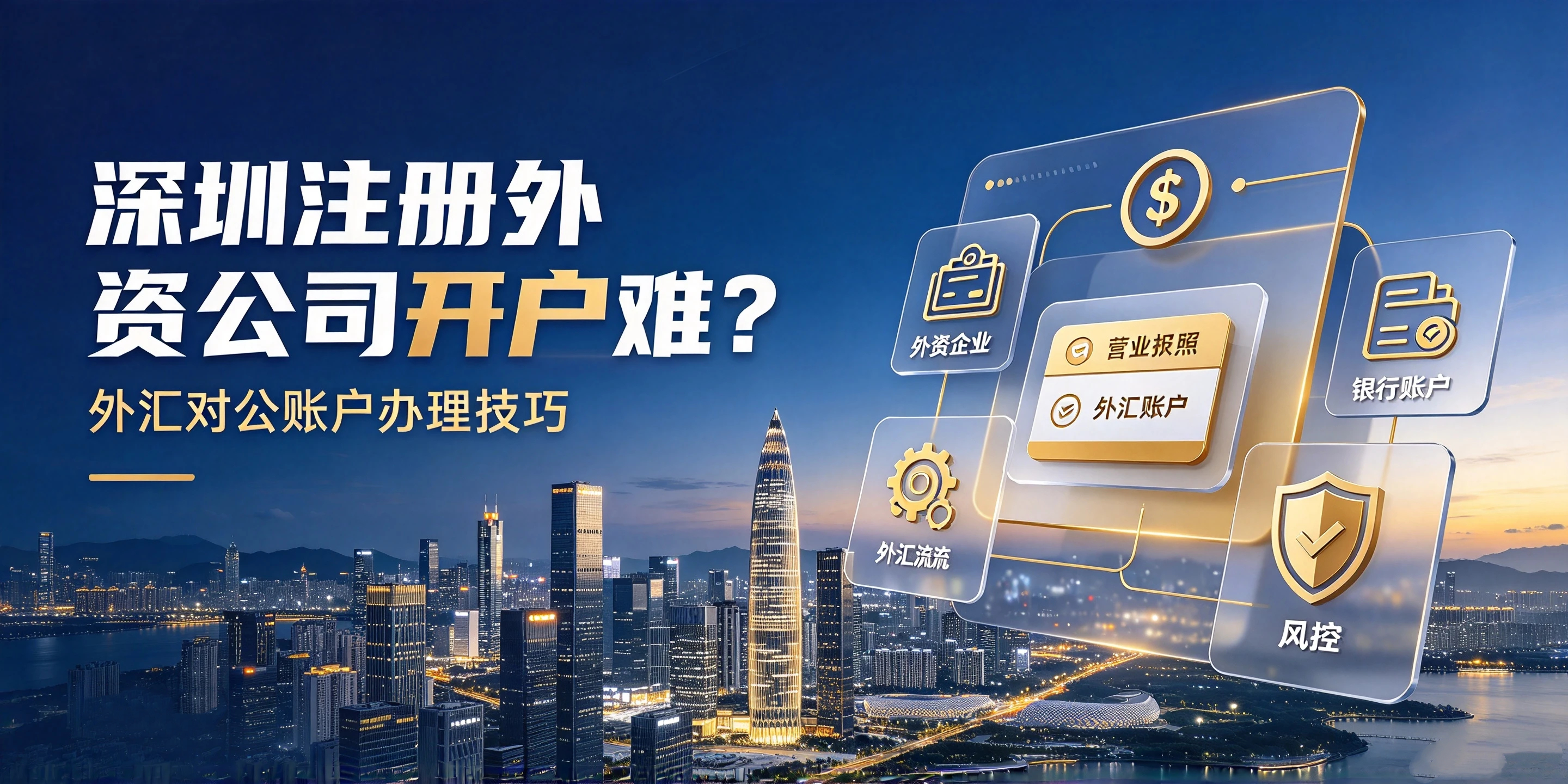 【企好运】深圳注册外资公司开户难？外汇对公账户办理技巧(图1)
