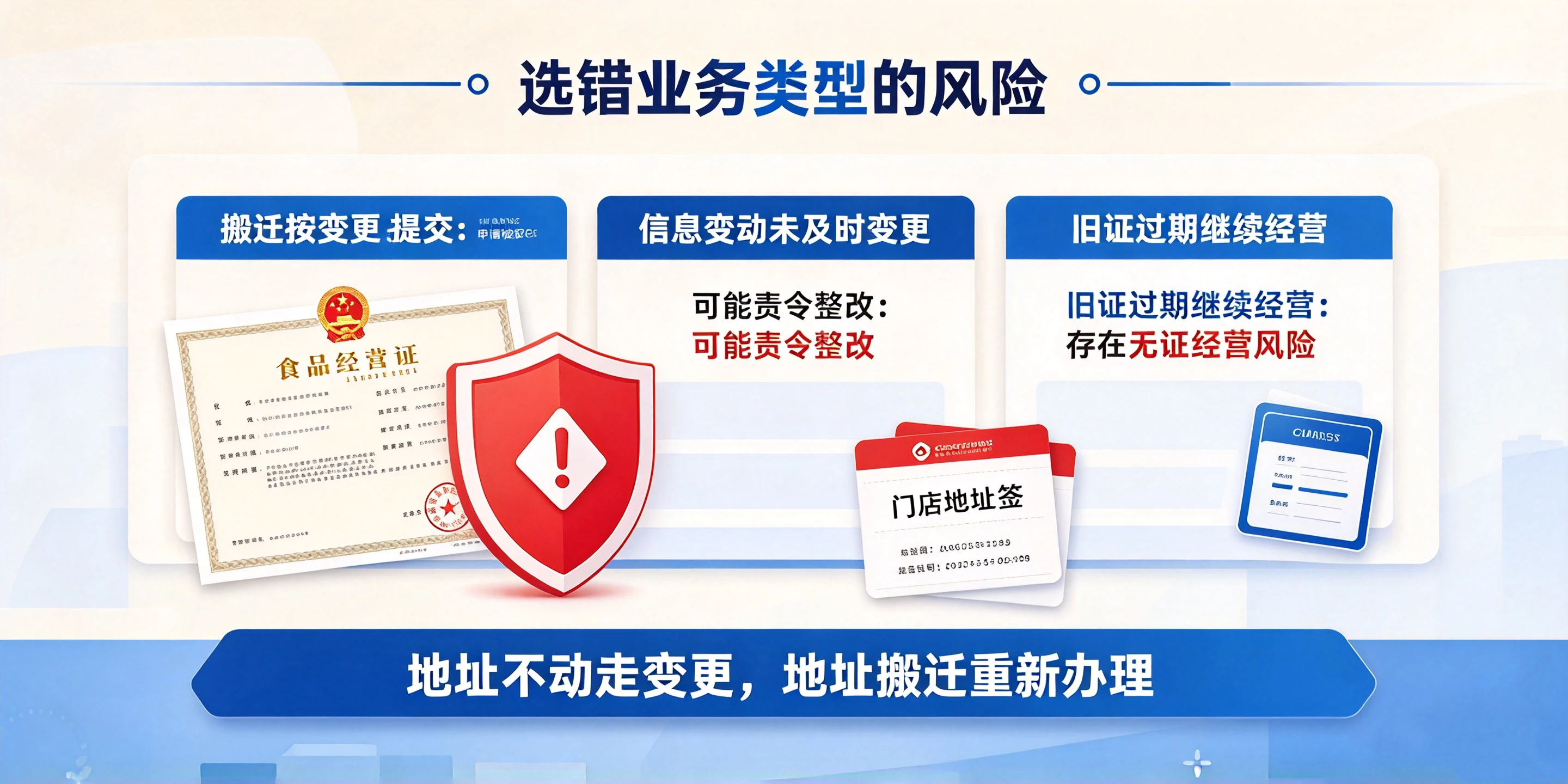 【企好运】深圳食品经营许可证变更和重新办理区别是什么？(图5)