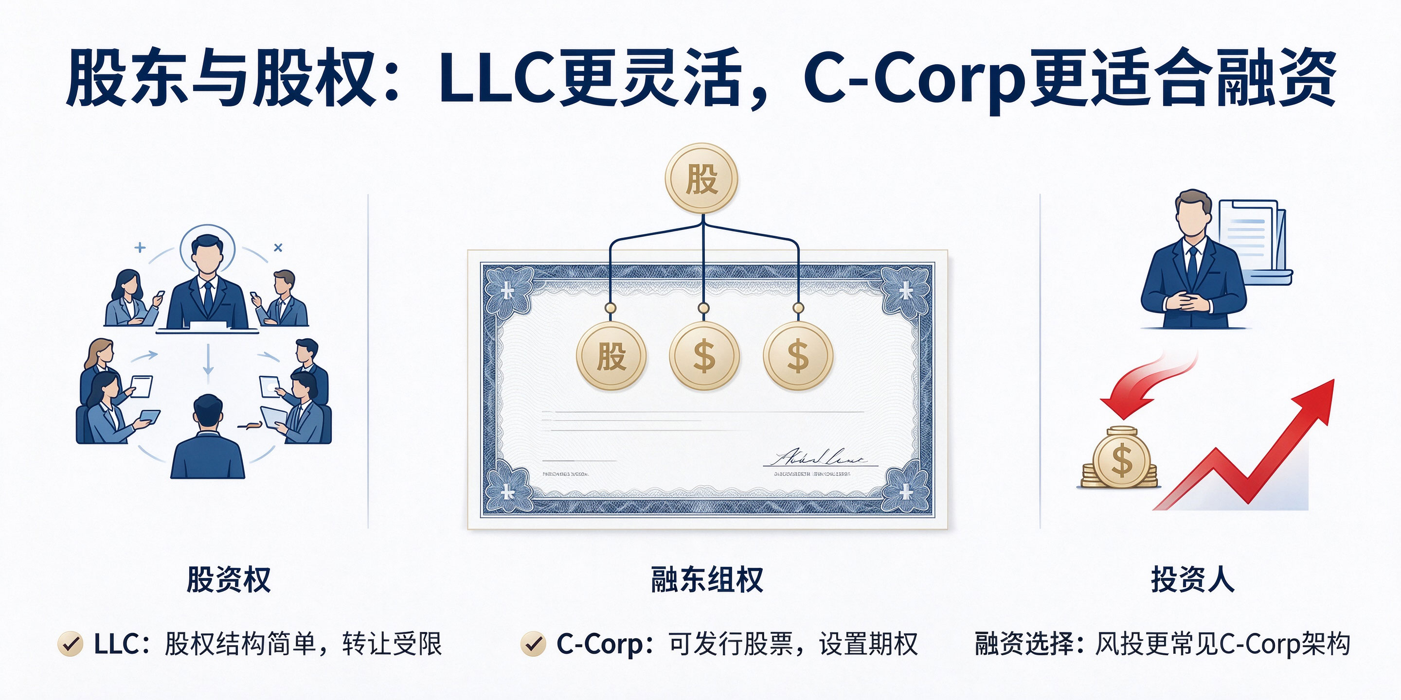 【企好运】美国LLC和C-Corp怎么选？有什么区别？一篇讲透美国公司注册选择(图3)